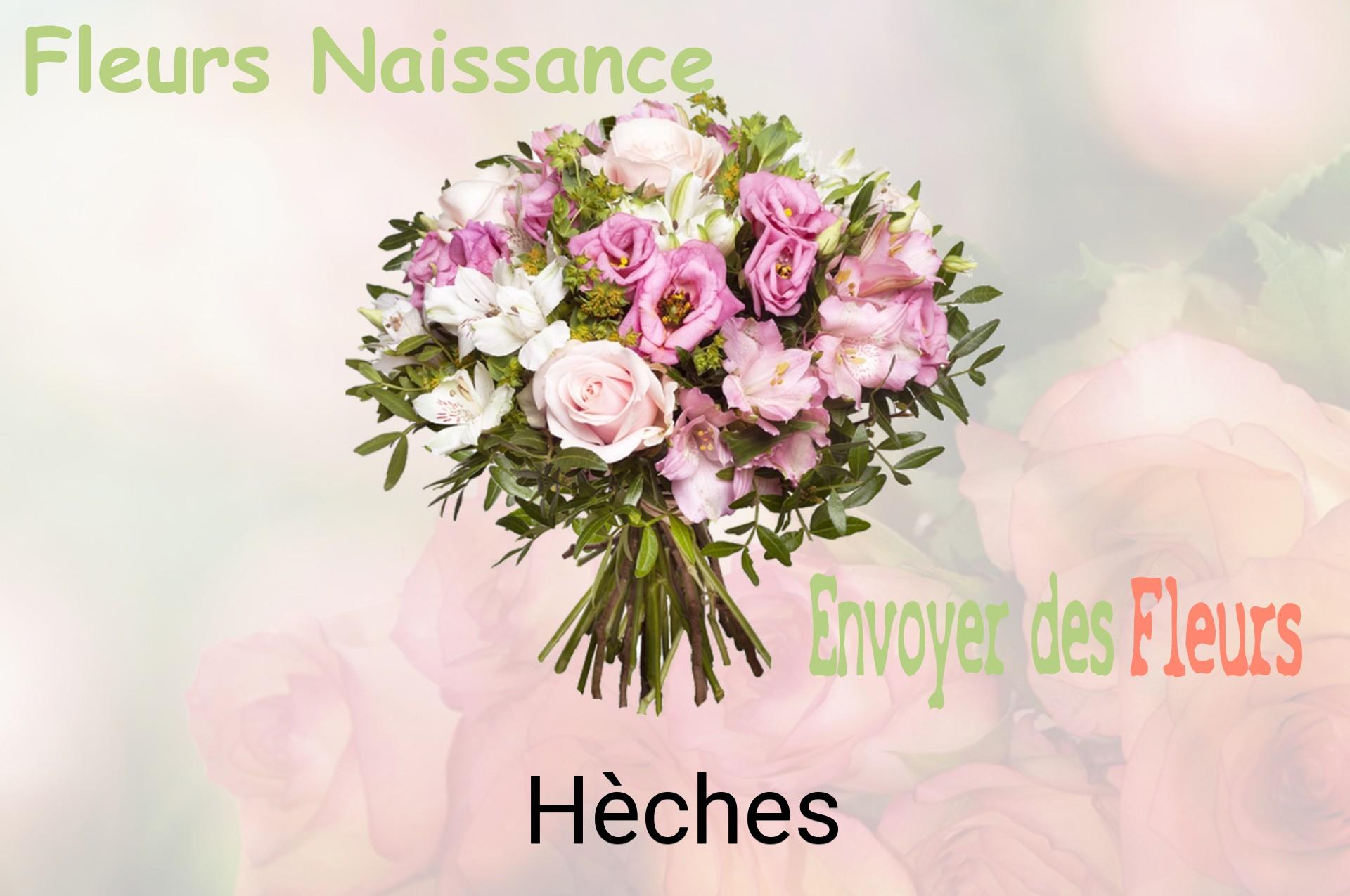 Bouquet de fleurs de naissance livré à Hèches